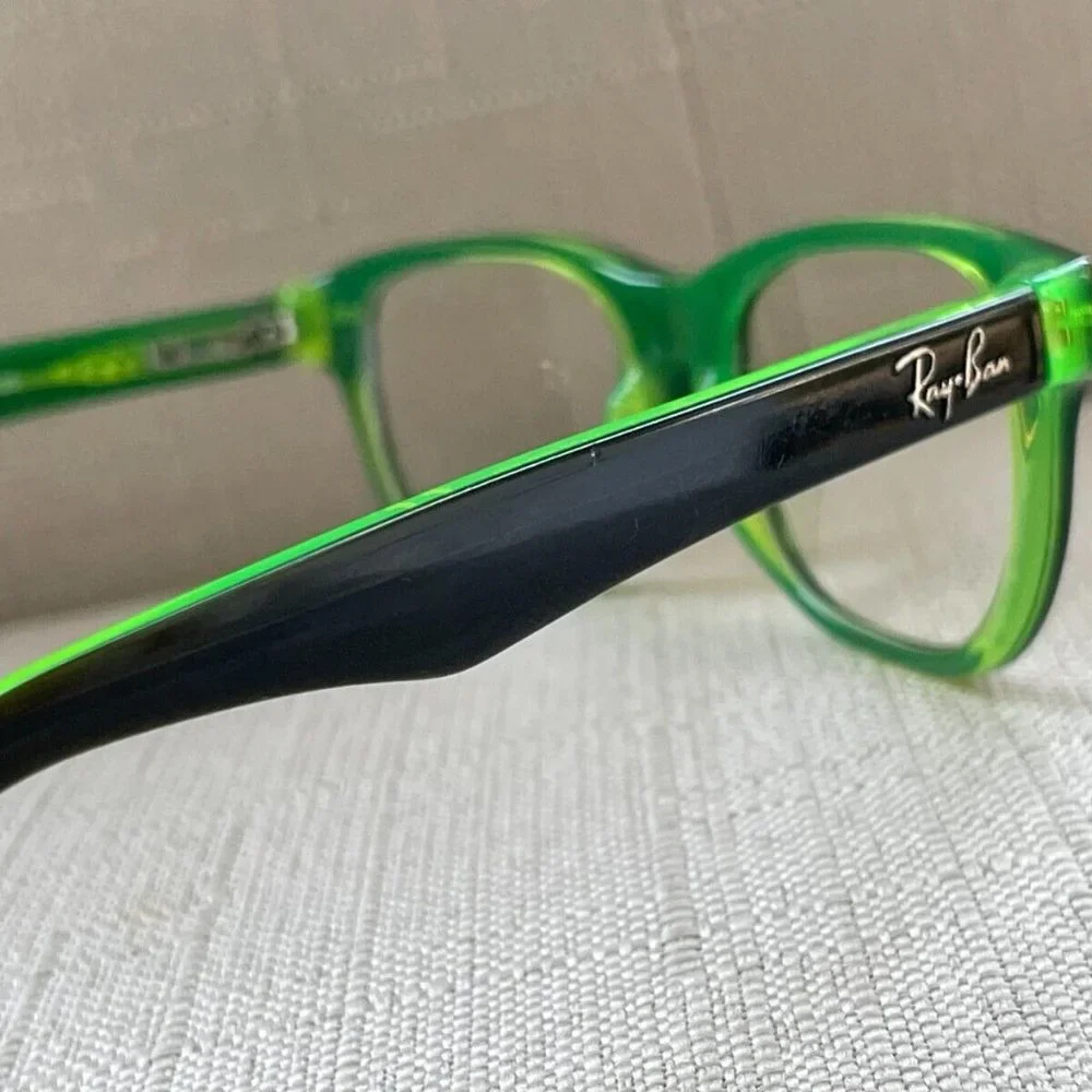 Ray-Ban Youth Eyeglasses, Black/Green RB1555 3665 46[]16 125 Glasses Frame